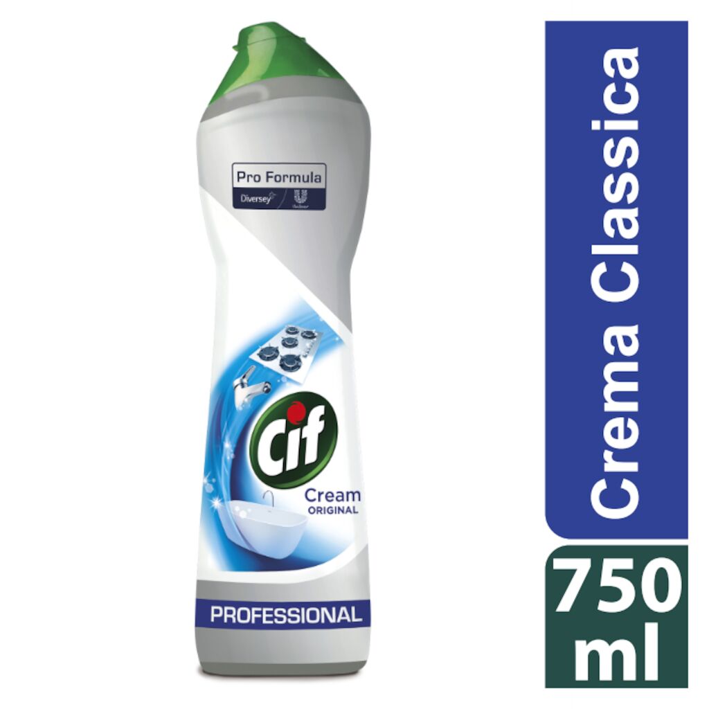 Cif Crema Classica 8x0.75L - Detergente in crema con microparticelle naturali